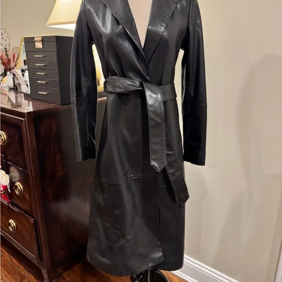 Alice+Olivia goat leather coat XS like new - Picture 1 of 9